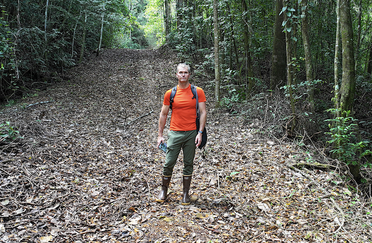Rhett Butler in his element, a tropical forest in Panama.